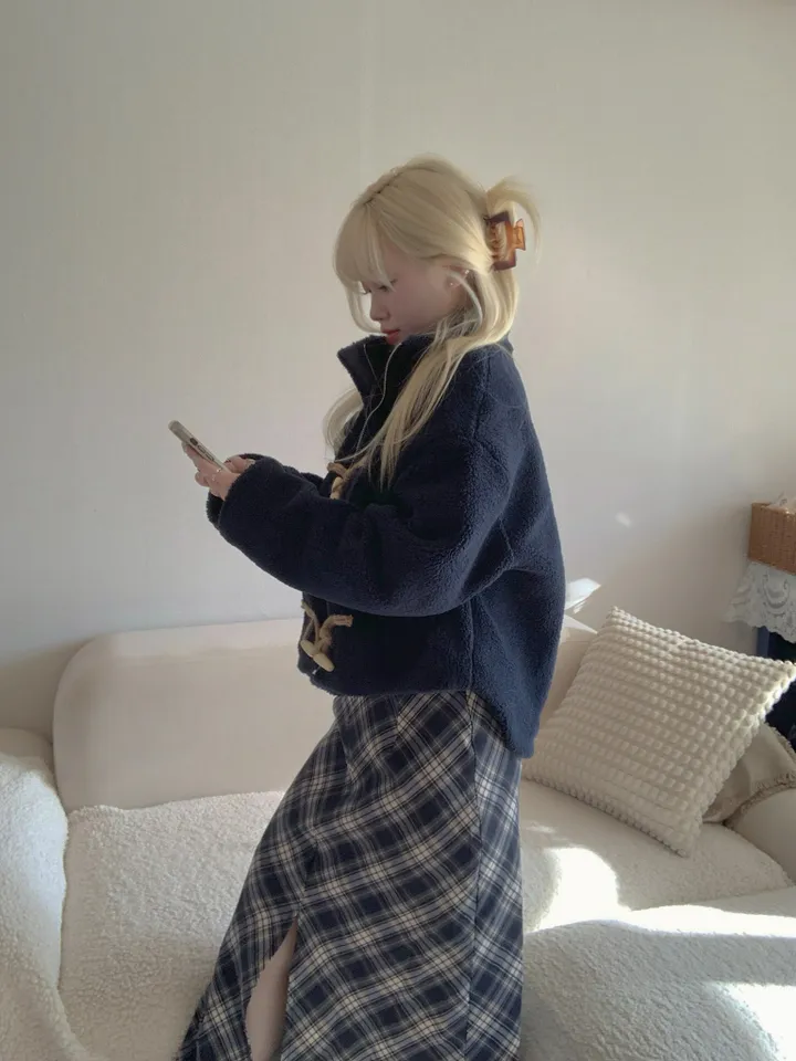 🚀season off SALE🚀[왕따뜻/갓성비🤍] 반목카라 양털 뽀글이 플리스 누빔 떡볶이 집업 숏자켓 3color 상세 이미지 18
