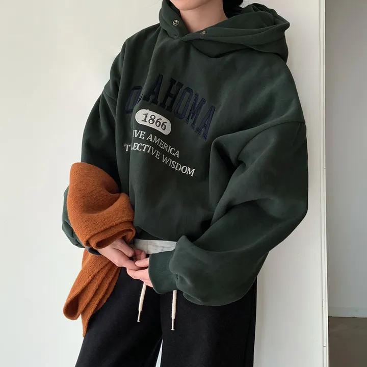 [대박핏보장✨/98%만족/진그레이 당일출고!] 자체제작 #크치Made 꿈에 나온 핏, 오클라호마 1866  양기모 맨투맨 긴팔 후드티 ; 5컬러 상세 이미지 108