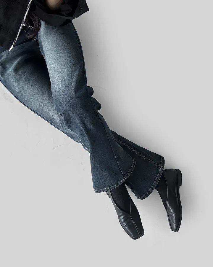 [~XL/2기장] 보헤미안 포켓걸 인어핏 S라인 워싱 부츠컷 데님 팬츠 바지 상세 이미지 22