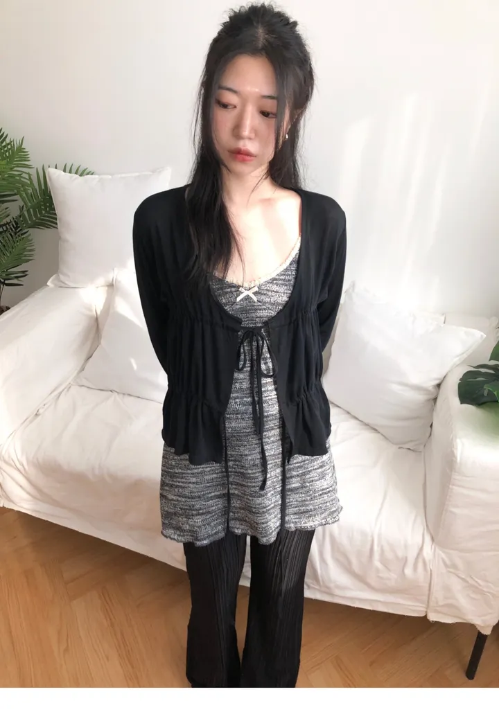 shirring cardigan (2color) / 셔링 가디건 상세 이미지 35