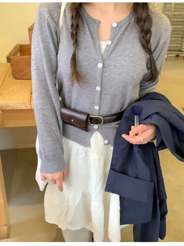[주문폭주!][봄신상/데일리템/최저가] 아렌 베이직 라운드 가디건 (10color) 상세 이미지 74