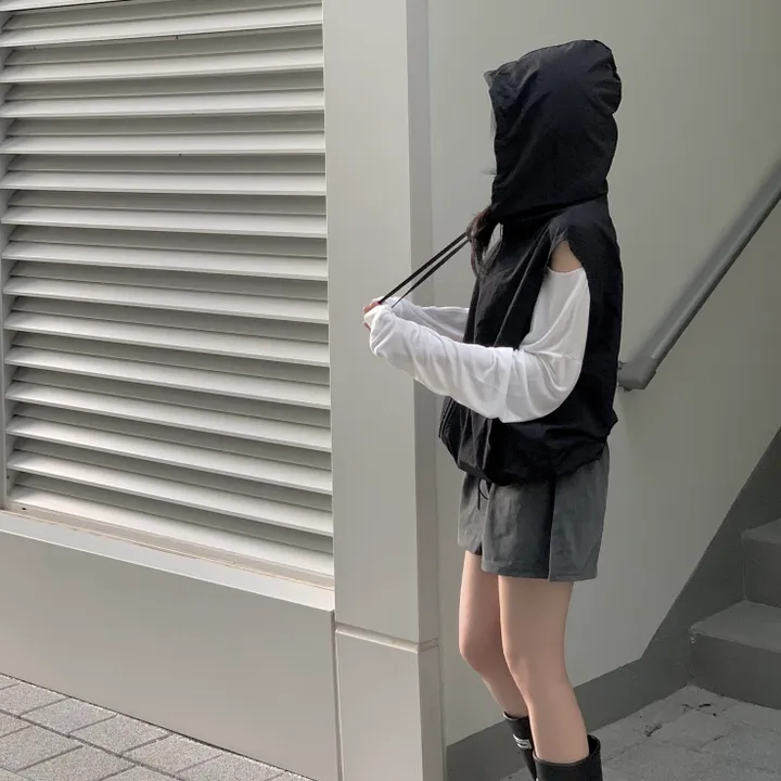레코드 후드 나일론 조끼 : record hoodie Anorak vest - 4 color 상세 이미지 55