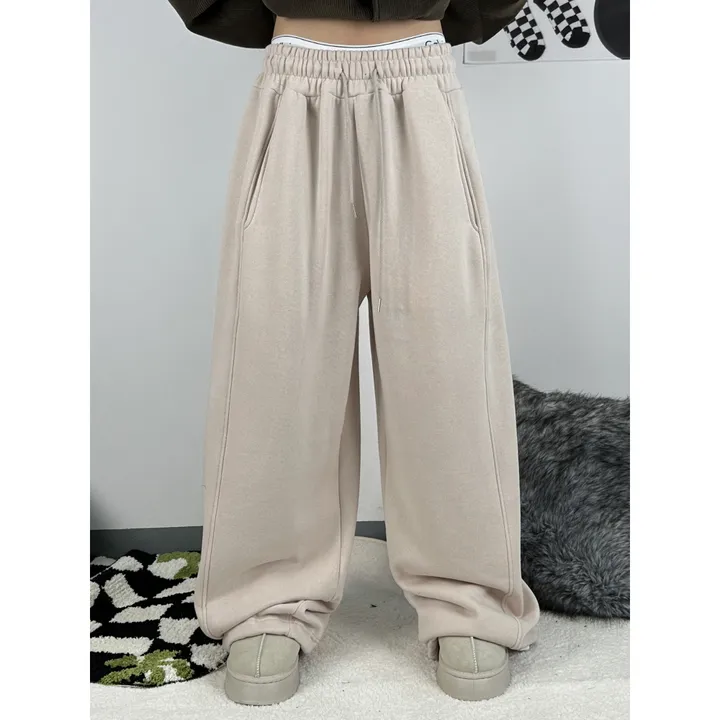 ❤️‍🔥누적판매8,000 돌파 기념❤️‍🔥[UNISEX/기모 ver.🤧/소장추천!]럽 올 컬러 와이드 스트링 트레이닝 팬츠(5color) 상세 이미지 54