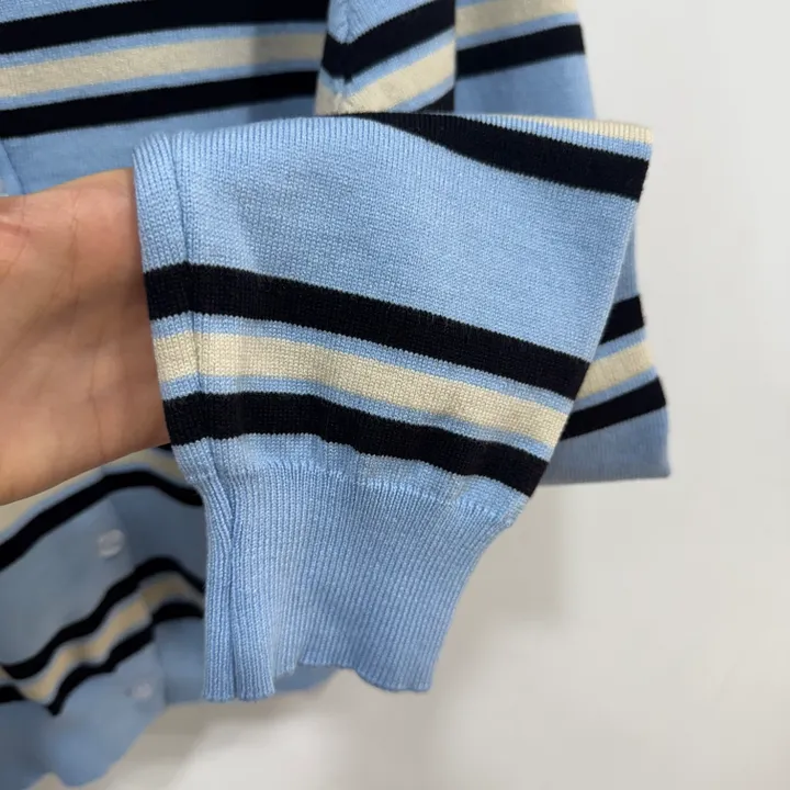 [당일❤/주문폭주] 로라 배색 단가라 펜던트 니트 가디건 3color 스트라이프가디건 단가라가디건 팬던트 상세 이미지 10