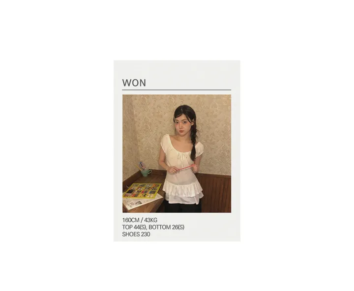 밤비 빈티지 펀칭 반팔 가디건 상세 이미지 42