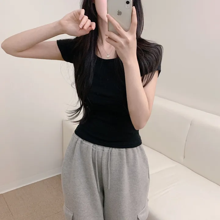 [-3kg/핏끝판왕!] 슬림핏 기본 무지 여리 반팔 티셔츠 (13color) 상세 이미지 20
