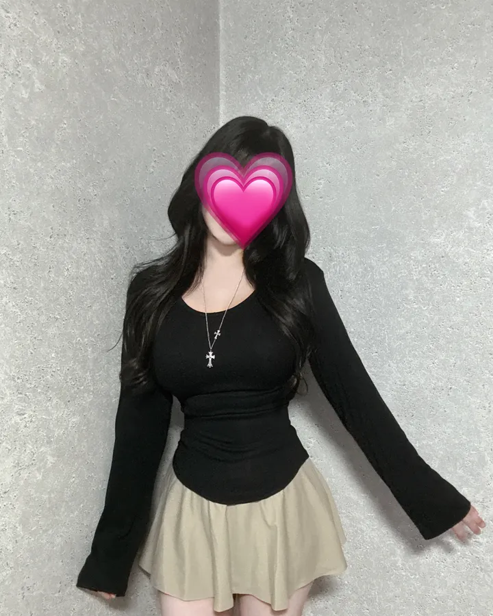 *long버전[팔뚝삭제허리잘록골반생성]긴팔U넥 유넥 팔뚝널널 팔뚝커버 밑단굴림 팔뚝살 원단보장 팔뚝소멸 데일리 꾸꾸 꾸안꾸 데이트 캐주얼 여리핏 청순 여리여리 롱슬리브 상세 이미지 19