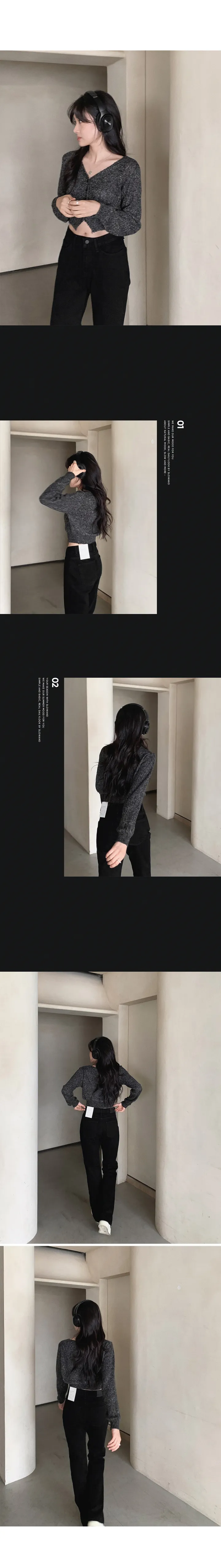 [🖤핏보장] 프리미엄 세미부츠컷 블랙진 (+베이직/롱ver) - 4 size (SLOWMADE/자체제작/부츠컷/인생데님/난스판/키작녀바지/블랙데님/사이즈세분화) 상세 이미지 46