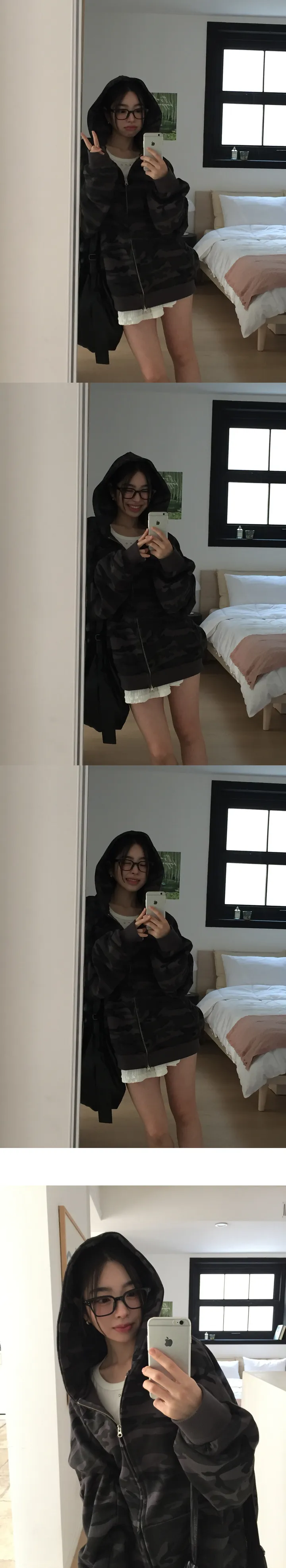 [MD소장🖤/강력추천] 덱스 카모 오버핏 후드 집업-3color 상세 이미지 8