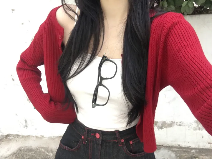 [고퀄❤️/데일리가디건] 프렌치 슬림핏 라운드 꽈배기 니트 긴팔 가디건 봄신상 간절기아우터 데일리템 레이어드 여리핏 5color 상세 이미지 10