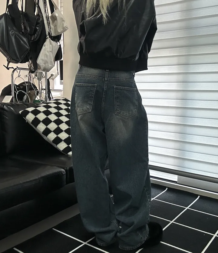 [🎀누적판매 1천장🎀]Allday washing pin-tuck wide denim 올데이 워싱 핀턱 와이드 데님 상세 이미지 29
