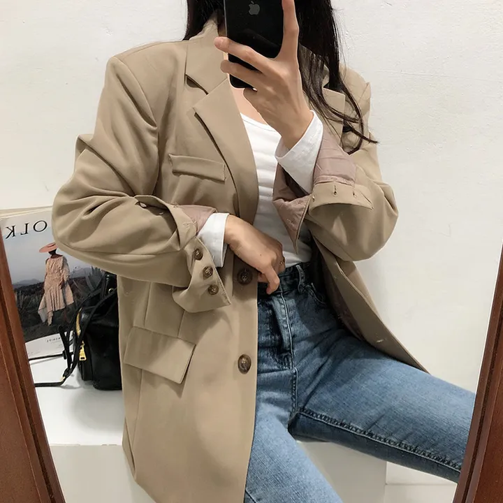 (핏강추/모델소장) 데일리 루즈핏 블레이저 자켓(4color) 상세 이미지 6