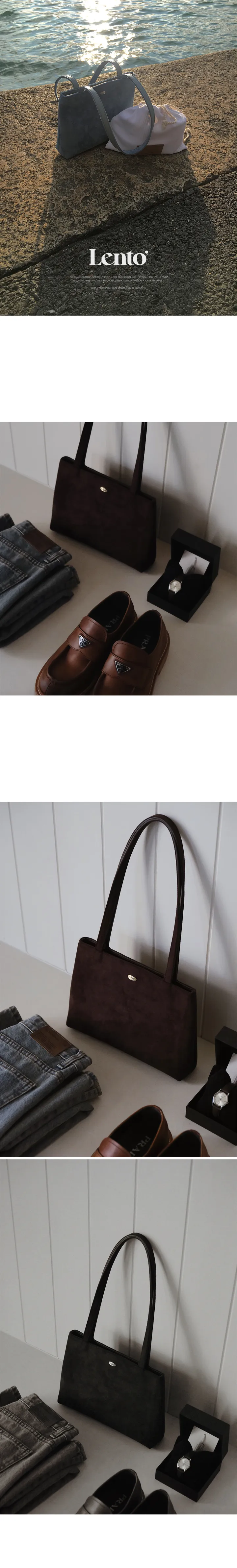 [💝데일리백/숄더백] #LENTO. Bazil suede bag  - 4 color 상세 이미지 12