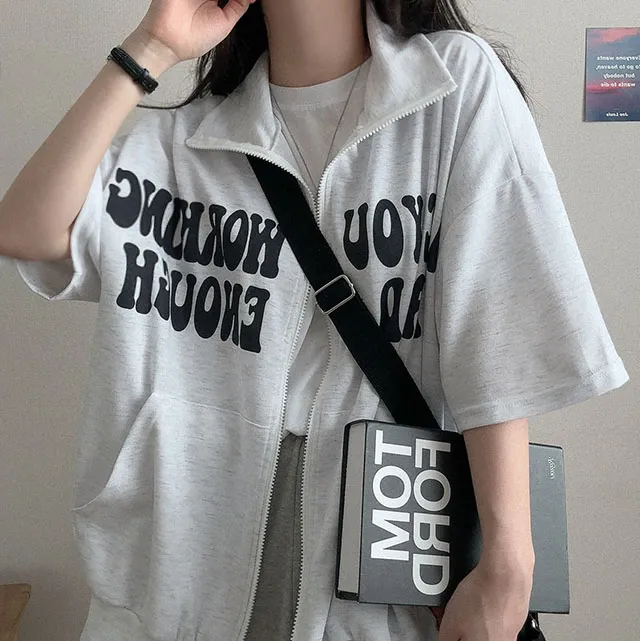 [여름아우터!/박시핏] 핏예쁜, 반팔 워킹 아노락 집업 (3color) 상세 이미지 19