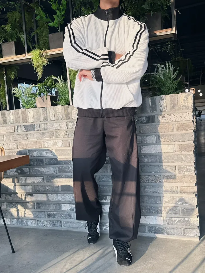 [오늘출발] 와플 하이넥 집업 트랙탑 져지 자켓 봄 아우터 트레이닝 상세 이미지 21