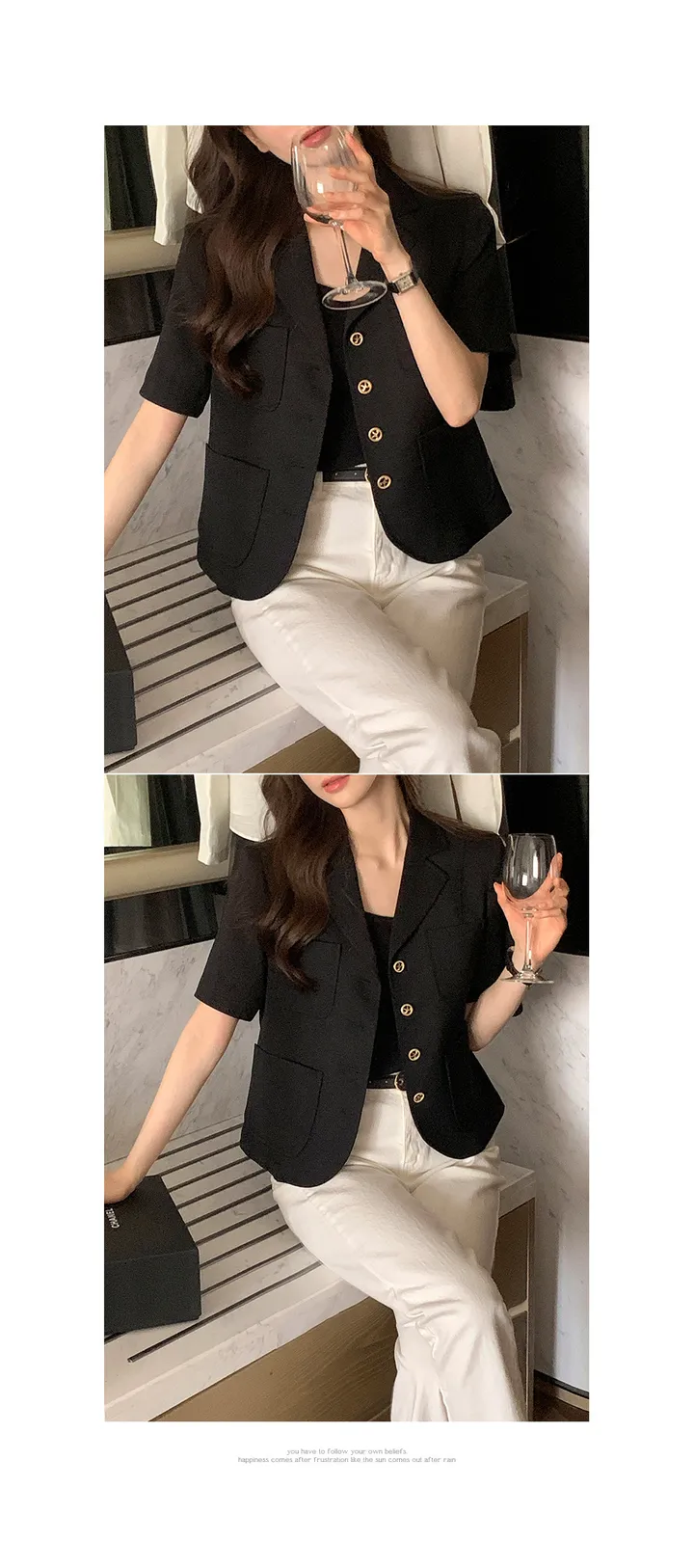 [1천장돌파][잘산템✨/하객룩,격식룩추천💗][자체제작] 디에나 트위드 세미크롭 자켓 상세 이미지 46