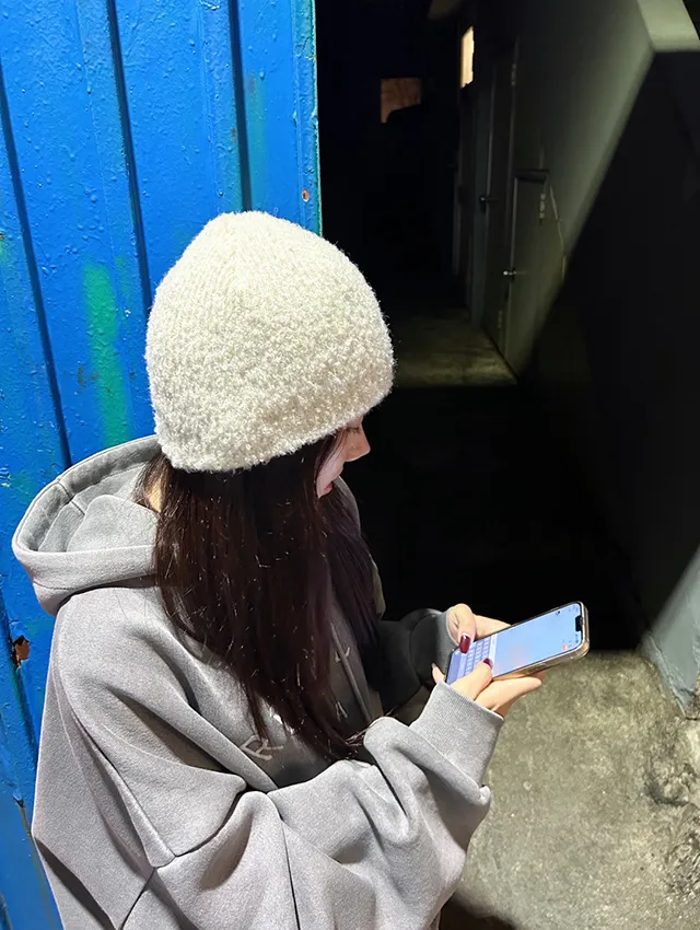 [묶음세일]블루베리 부클 데일리 일자핏 툼 비니 5color 상세 이미지 23