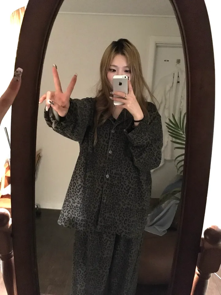 🖤모델 전컬러 소장🖤 호피 잠옷 세트 상세 이미지 11
