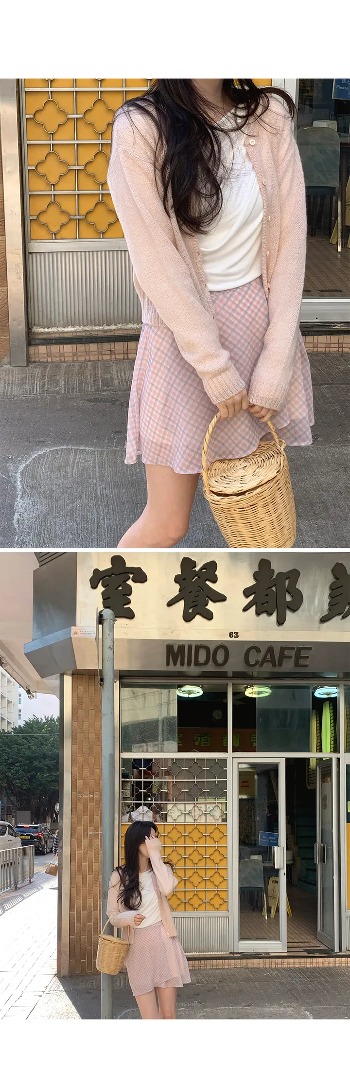 모헤어비비가디건 2color 데일리룩/러블리/봄가디건/간절기가디건/모헤어가디건/울가디건/심플가디건/라운드가디건/간절기아우터 상세 이미지 3
