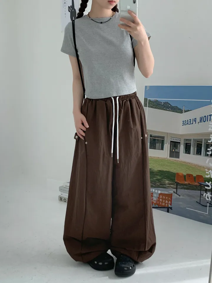 [UNISEX]알로 사이드 스냅 벌룬팬츠 상세 이미지 35