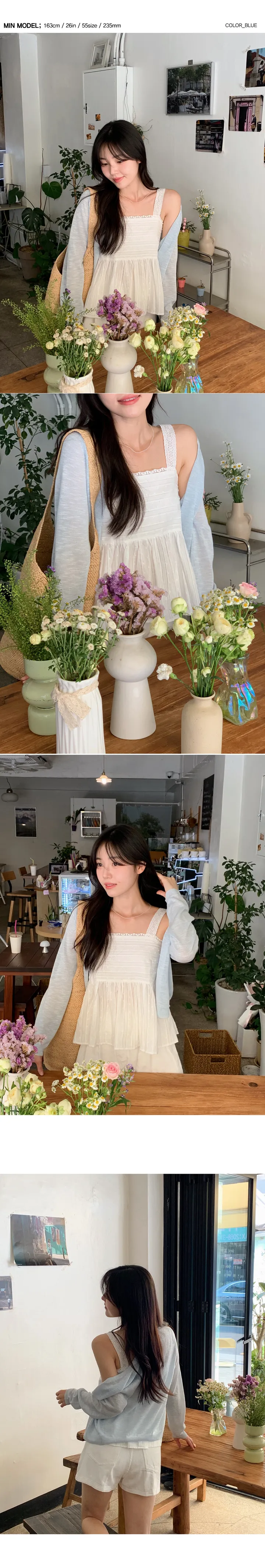 [비스코스85]썸머 루즈핏 비스코스 슬라브 브이넥 가디건 (6color)[살안타] 상세 이미지 17
