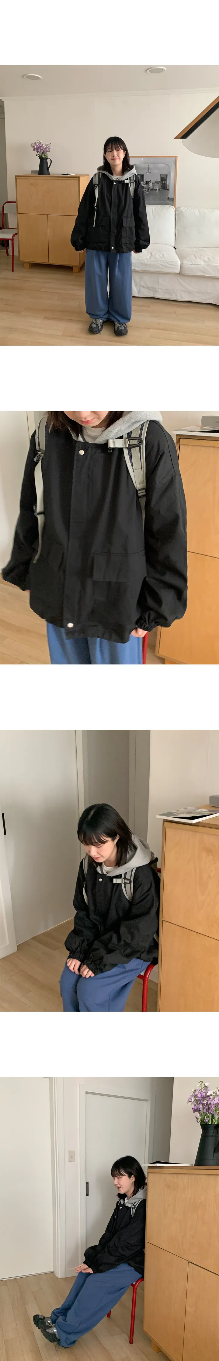 [unisex] 키노이 포켓 후드 야상 자켓 (4color) 상세 이미지 7