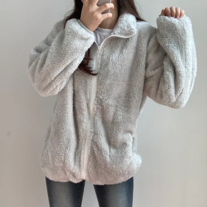 [L,XL~당일출고*/2개구매할인!] 양털 도톰 부드러운 후리스 집업 따뜻한 플리스 집업 (6color) 상세 이미지 16