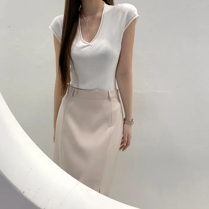 *한정수량원가 SALE* 국내 하이퀄리티 기본 수트 자켓 절개 슬릿 롱 스커트 하객룩 정장 오피스룩 투피스 세트 셋업 2color 상세 이미지 16