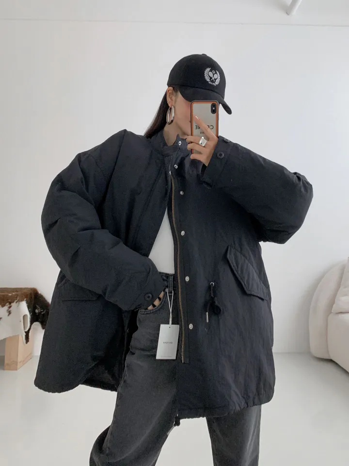 핏 숏 패딩 개파카 야상(3컬러/안감 누빔패딩 탈부착 가능) 상세 이미지 7