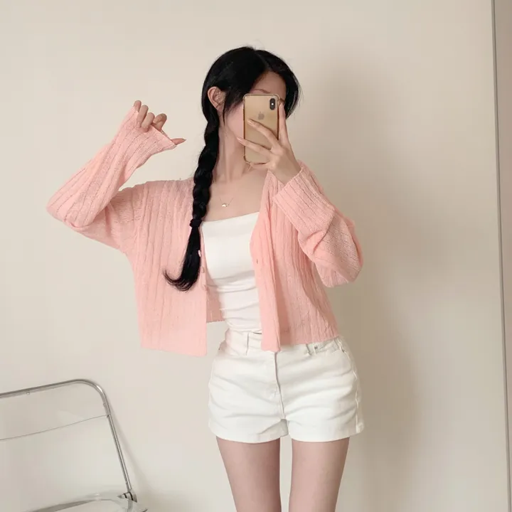 [청순여리핏🌸/살탐방지] 부클 골지 크롭 가디건 상세 이미지 20