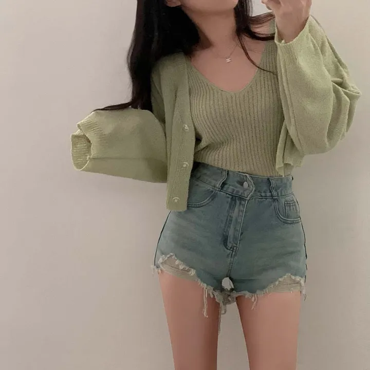 [✨SET가격/3천장 돌파!✨]피부에 달라붙지 않는, 부클 가디건+나시 투피스 세트 상세 이미지 74
