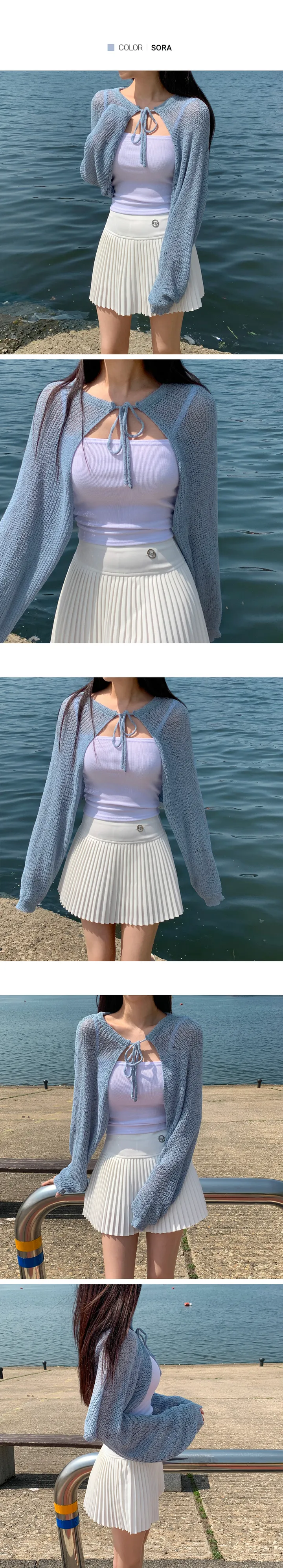 [살안타템🎀여리핏] 하니 부클 볼레로 가디건 7color 상세 이미지 6