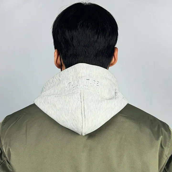 [주문폭주] 겨울 모자 탈부착 항공 점퍼 패딩 블루종 바람막이 오버핏 봄 가을 후드집업 집업 숏패딩 아노락 상세 이미지 2