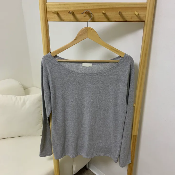 [-3kg/여리루즈핏!] 오프숄더 심플 루즈 여리 기본템 긴팔 티셔츠 (5color) 상세 이미지 25