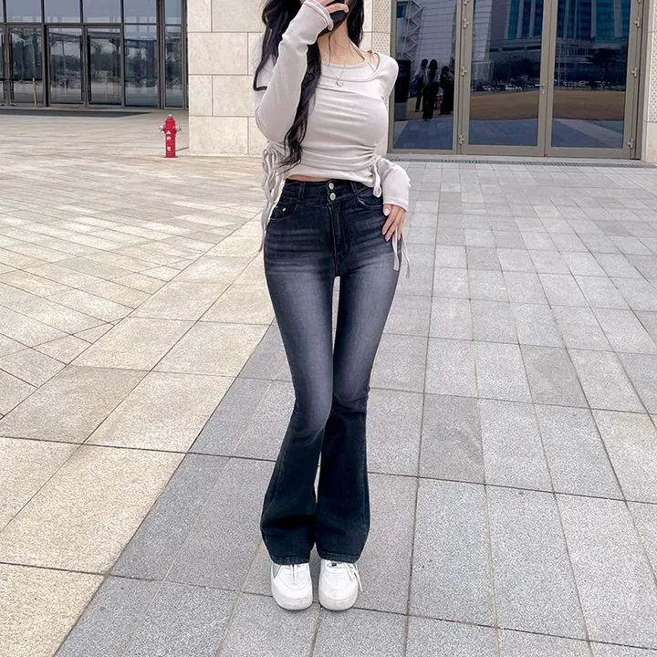 +영상핏[허리쏙MADE/기본or롱] 리얼 마네킹 허리쏙 투버튼 워싱 부츠컷팬츠 부츠컷데님 보정청바지 인생청바지 홀리허리쏙 S,M,L 상세 이미지 78