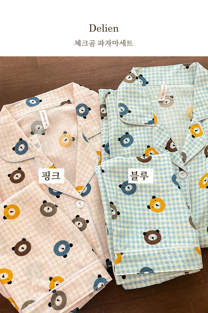 🎀여름특가🎀 여성 시어서커 판발 파자마세트 잠옷세트 홈웨어 집순이템 상세 이미지 86