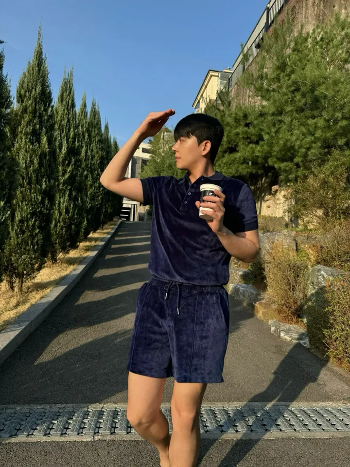 [SET] 주문폭주 벨루아 벨벳 카라 반바지 트레이닝 셋업 여름신상 4color 상세 이미지 15