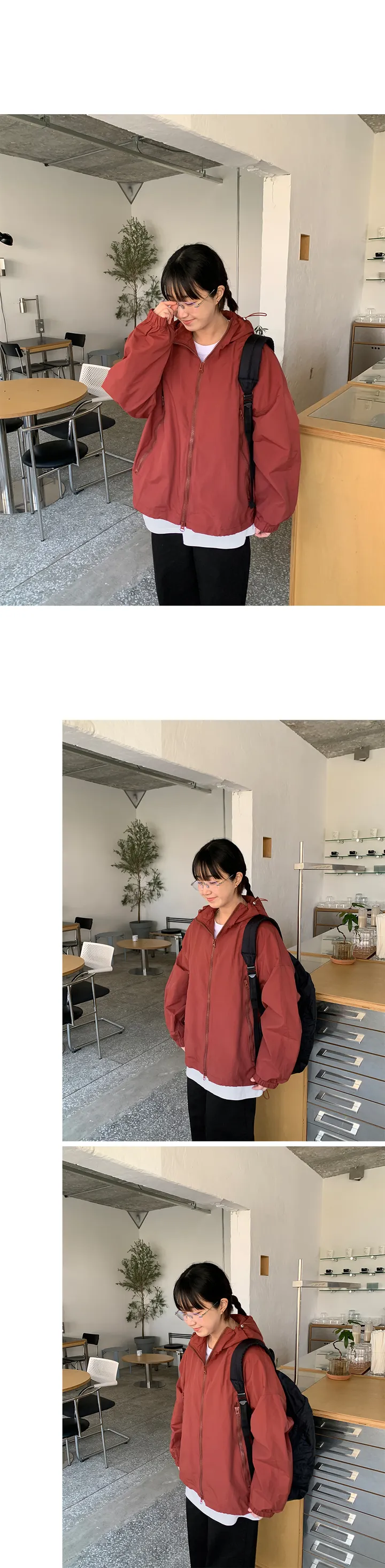 [unisex] 토타 투웨이 스트링 후드 윈드 자켓 (5color) 상세 이미지 8