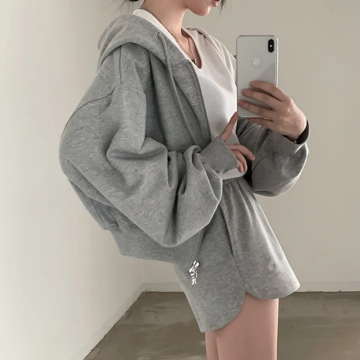 [💖후기극찬/봄,가을교복💖]  자체제작 #크치Made 꿈에 나온 핏, 사계절 입는 크롭 투웨이 후드집업 - zipup : 봄,봄아우터,봄자켓,가을,가을아우터 상세 이미지 40