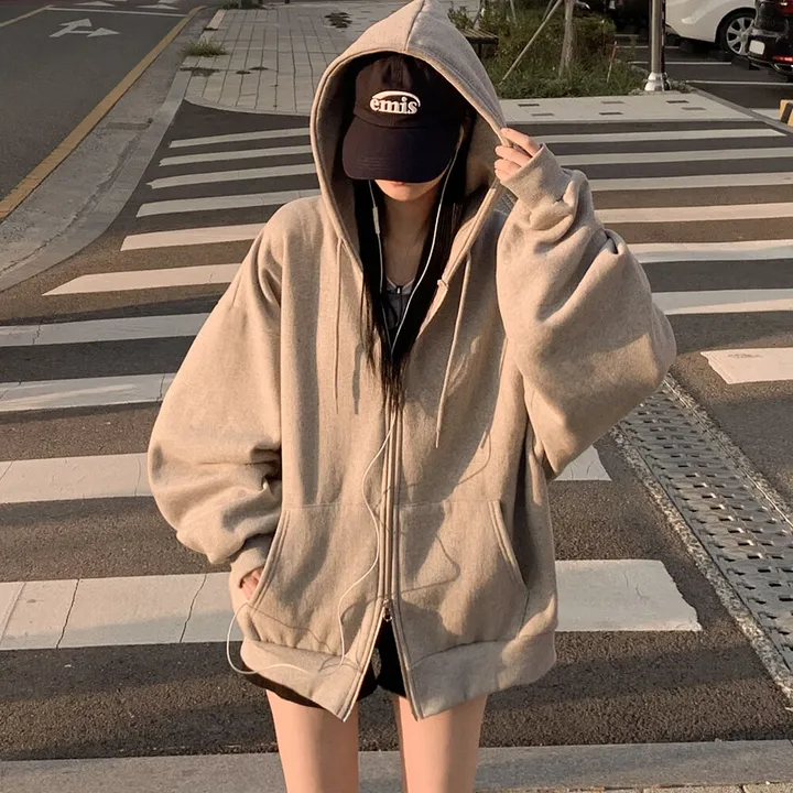 [자체제작/남녀공용/양기모] 리얼왕오버핏! 투웨이 후드집업 빅사이즈 상세 이미지 24