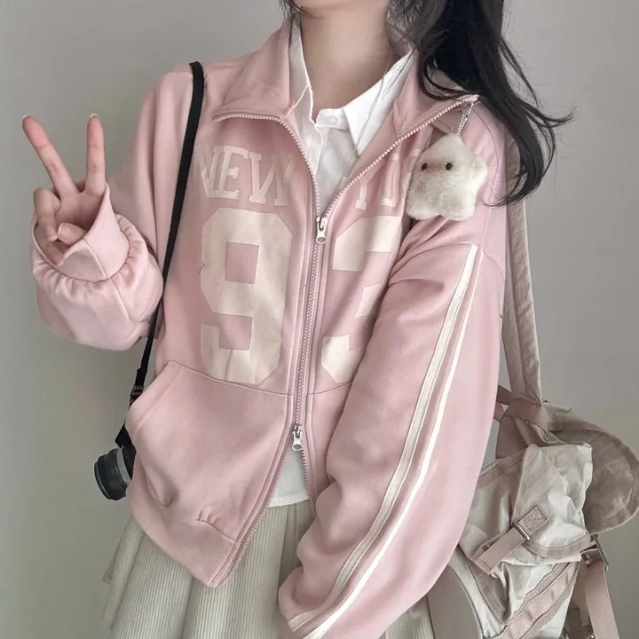 [아방*-*/교복템!] 교복 위에 툭! 93 투웨이 블록코어 두줄라인 오버핏 가을 집업 상세 이미지 19