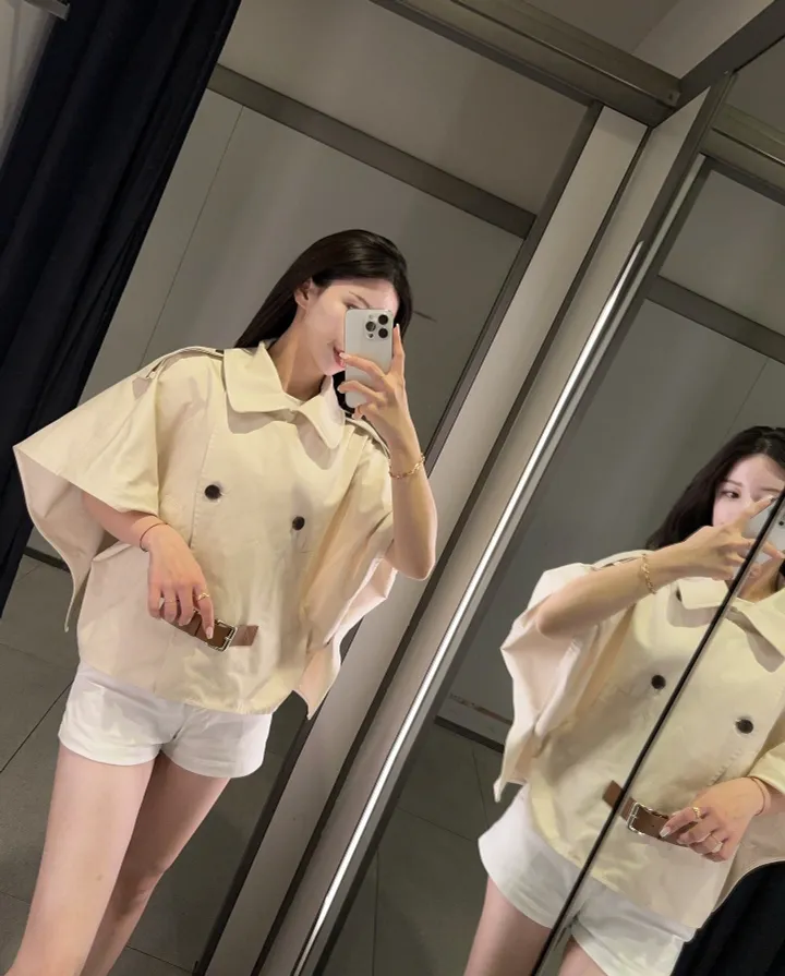 [premium] 25ss 트렌치 케이프 코트 [2color] 상세 이미지 12