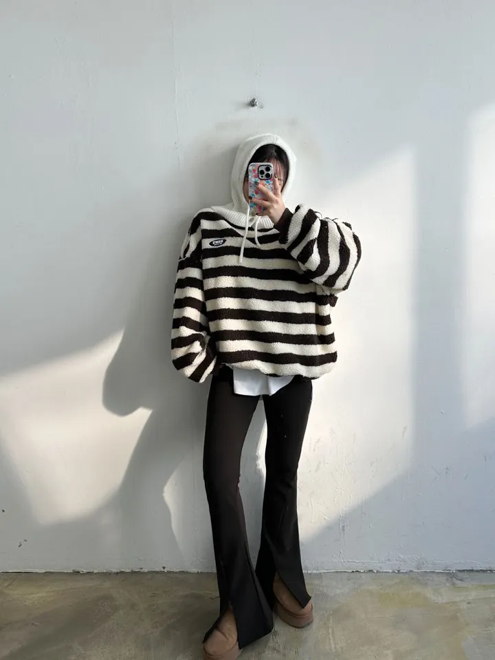 [학다리🔥❤️]기모 로이 부츠컷 트임 레깅스 팬츠 2color 상세 이미지 18
