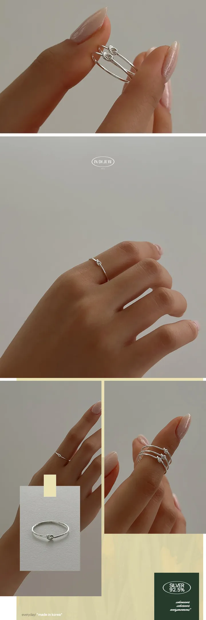 실버 925 999 에브리모먼트 베이직 실반지 모음전 상세 이미지 59
