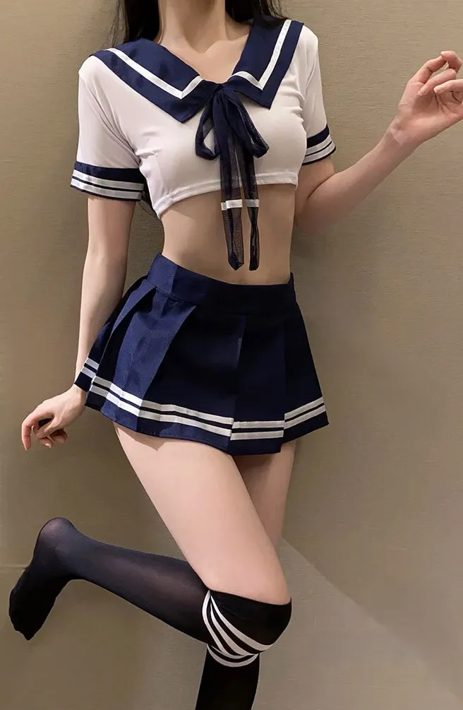 빅사이즈🎀섹시 세일러 교복 코스프레 의상 세트 남친 생일 이벤트 선물 상세 이미지 7