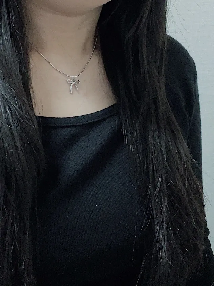 🖤주문폭주🖤 써지컬스틸 뱀줄 리본 목걸이 (4type/3size) 상세 이미지 17