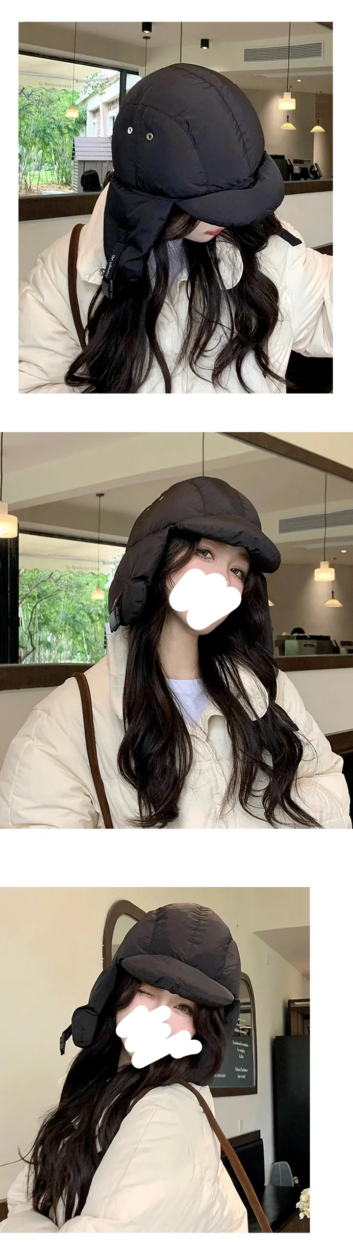 [당일출고/마지막특가❤️] 패딩 귀도리 방한 모자 바라클라바 스키장 스키모자 상세 이미지 8