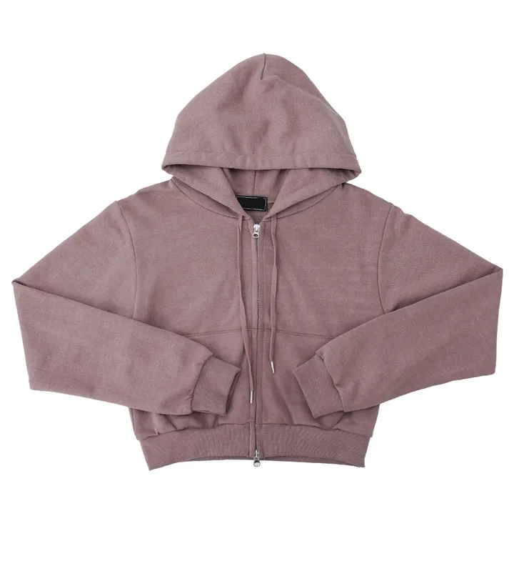 피그먼트 크롭 후드 집업 (4color) 상세 이미지 46