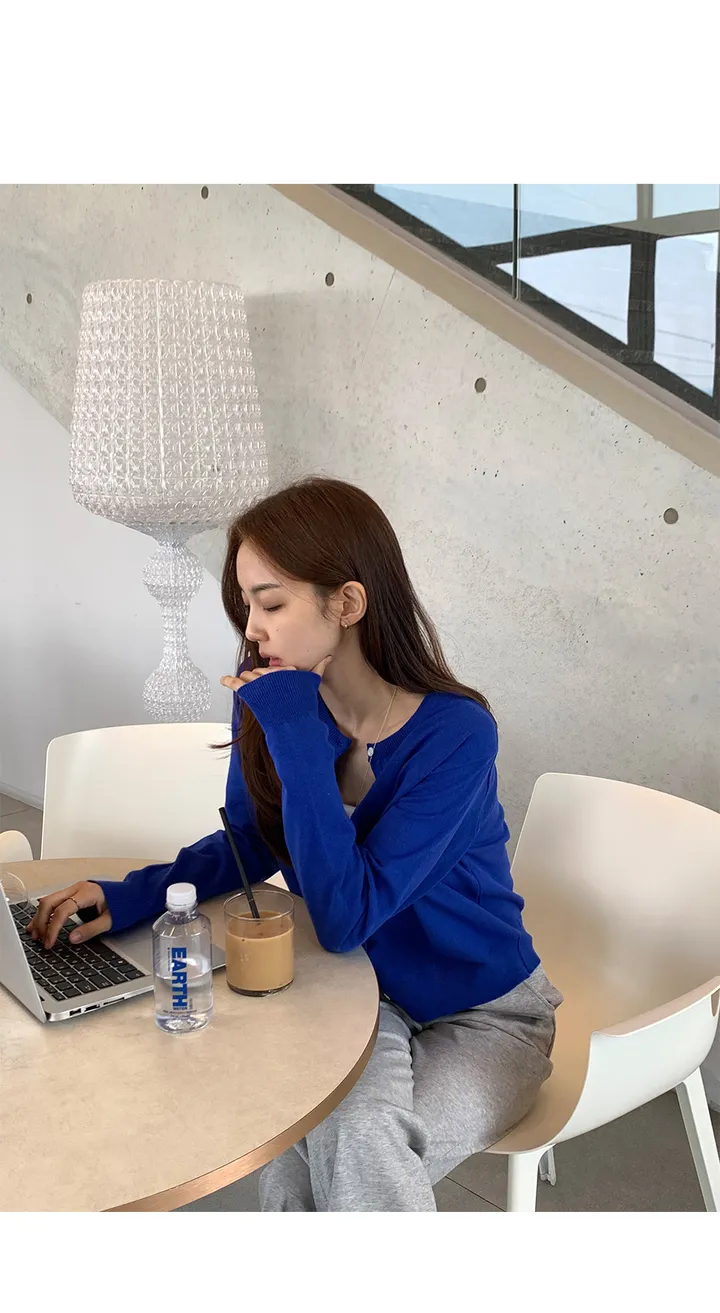 [2천장판매] 디본 스프링 라운드 가디건 / 6color 상세 이미지 8