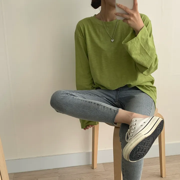 [ 필수템!/10colors ] 샌디 데일리 슬라브 긴팔T 상세 이미지 19